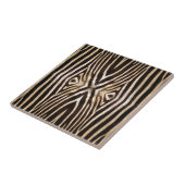 Kaleidoscope Zebra Fur Pattern Tegeltje (Zijkant)