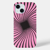 Kaleidoscope Zwart en Roze Ontwerp Case-Mate iPhone Case (Achterkant)