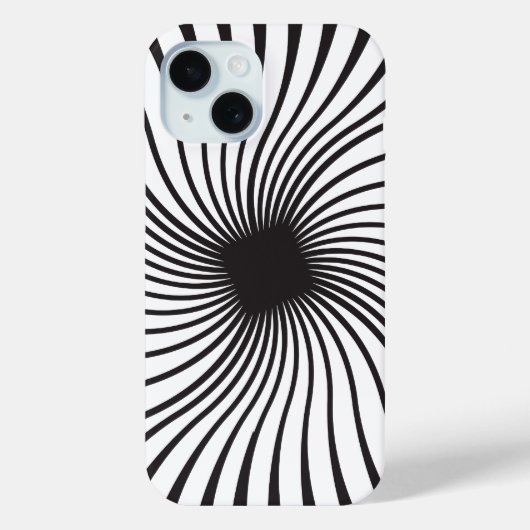 Kaleidoscope Zwart-wit ontwerp Case-Mate iPhone Case (Achterkant)