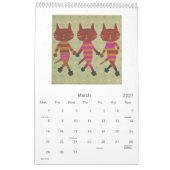 Kaleidoscopic Cat Calendar Kalender (Mar 2027)