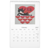 Kaleidoscopic Cat Calendar Kalender (Feb 2027)