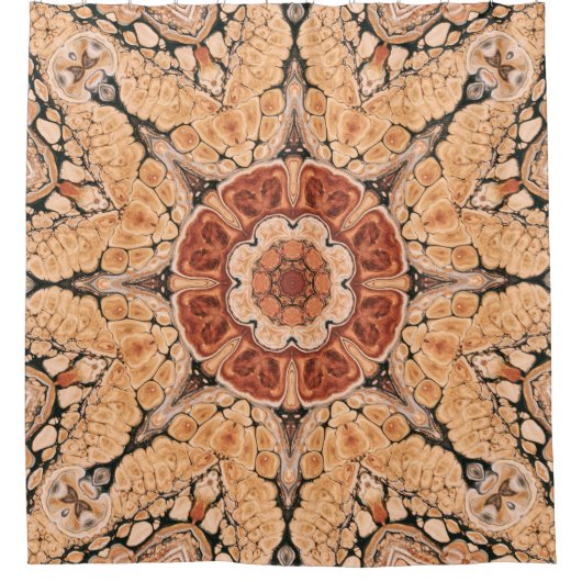 Kaleidoscopic Mandala Douchegordijn (Voorkant)