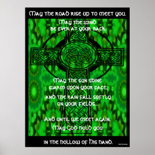 Kaleidoscopic Mandala - Irish Blessing 3 Poster