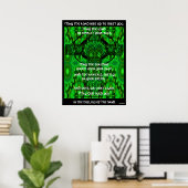 Kaleidoscopic Mandala - Irish Blessing 3 Poster (Thuiskantoor)