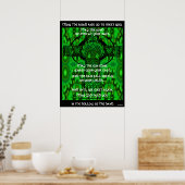 Kaleidoscopic Mandala - Irish Blessing 3 Poster (Keuken)