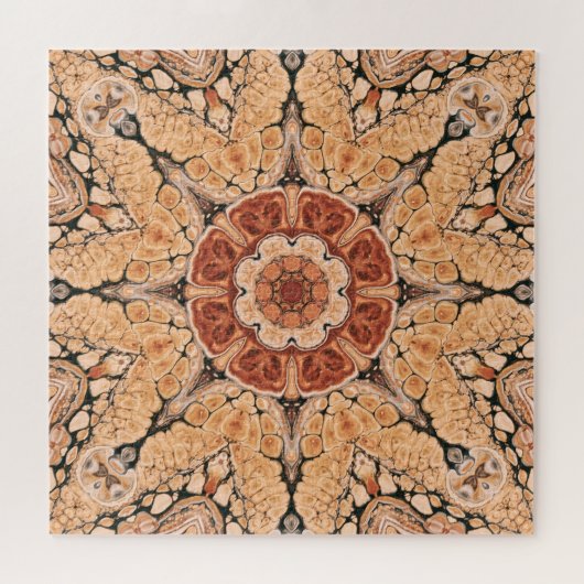 Kaleidoscopic Mandala Legpuzzel (Horizontaal)