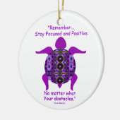 Kaleidoscopic Mandala Turtle Ornament.6 Keramisch Ornament (Links)