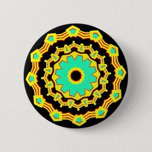 Kaleidoscopisch 110714(12) ronde button 5,7 cm