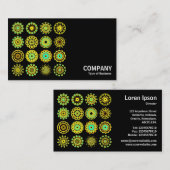 Kaleidoscopisch 110714 - 16 Mandalas Visitekaartje (Voorkant / Achterkant)