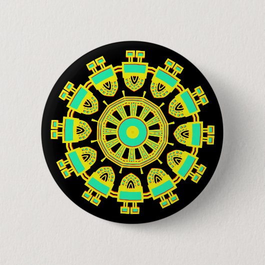 Kaleidoscopisch 110714(1) ronde button 5,7 cm (Voorkant)