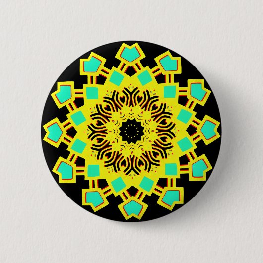 Kaleidoscopisch 110714(5) ronde button 5,7 cm (Voorkant)