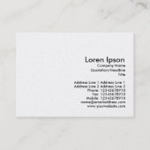 Kaleidoscopisch 14 (Gold Card) Visitekaartje (Achterkant)