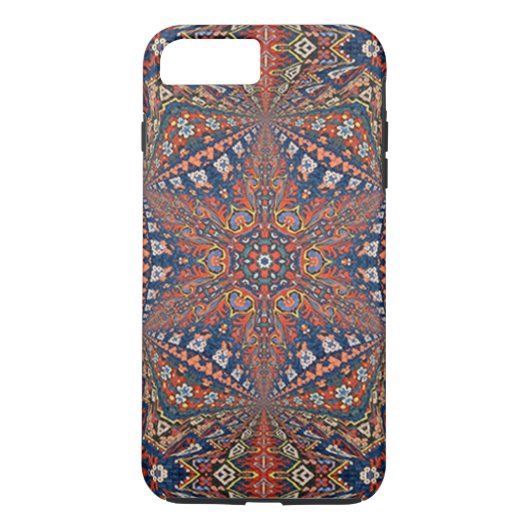 Kaleidoscopisch Armeens tapijtontwerp hard Case-Mate iPhone Case (Achterkant)