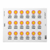 Kaleidoscopisch - Boek Bord Etiket (Full Sheet)