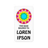 Kaleidoscopisch - Boek Bord Etiket (Voorkant)