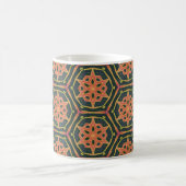 Kaleidoscopisch crotonblad - "facet" koffiemok (Center)