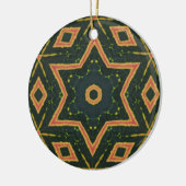 Kaleidoscopisch crotonblad - "Star2" Keramisch Ornament (Links)