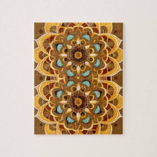 Kaleidoscopisch  Mandala Legpuzzel (Verticaal)