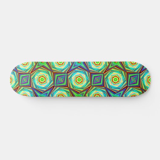 Kaleidoscopisch patroon Moderne Abstracte kunst kl Persoonlijk Skateboard (Horizontaal)