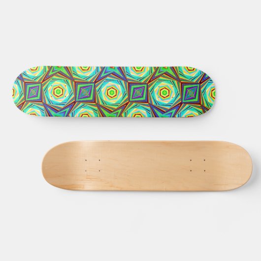 Kaleidoscopisch patroon Moderne Abstracte kunst kl Persoonlijk Skateboard (Horizontaal)