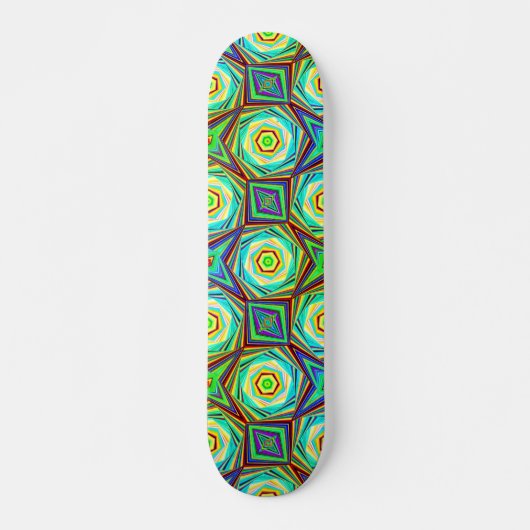 Kaleidoscopisch patroon Moderne Abstracte kunst kl Persoonlijk Skateboard (Voorkant)