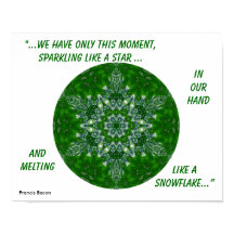 Kaleidoscopisch Star Snowflake Poster.1