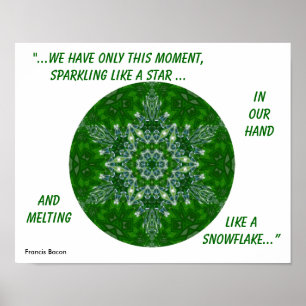 Kaleidoscopisch Star Snowflake Poster.1 Poster
