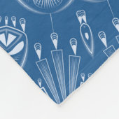 Kaleidoscopische abstracte mozaïekcirkel fleece deken (Hoek)