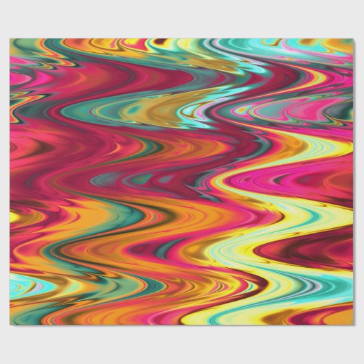 Kaleidoscopische Brilliance: Glinsterende Glass-in Cadeaupapier (Vlak)