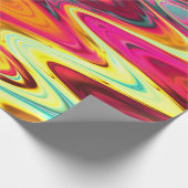 Kaleidoscopische Brilliance: Glinsterende Glass-in Cadeaupapier (Hoek)