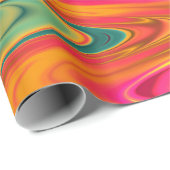 Kaleidoscopische Brilliance: Glinsterende Glass-in Cadeaupapier (Rol Hoek)