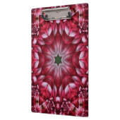 Kaleidoscopische Crimson Dahlia Klembord (Links)