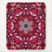 Kaleidoscopische Crimson Dahlia Muismat (Voorkant)