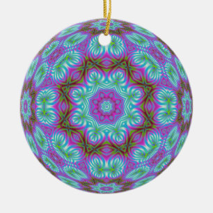 Kaleidoscopische fractale Ornament.1 Keramisch Ornament
