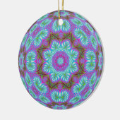 Kaleidoscopische fractale Ornament.1 Keramisch Ornament (Links)