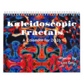 Kaleidoscopische fractals, een kalender 2026 (Hoes)