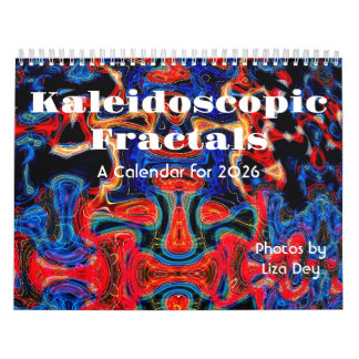 Kaleidoscopische fractals, een kalender 2026