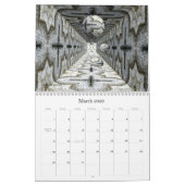 Kaleidoscopische fractals, een kalender 2026 (Mar 2026)