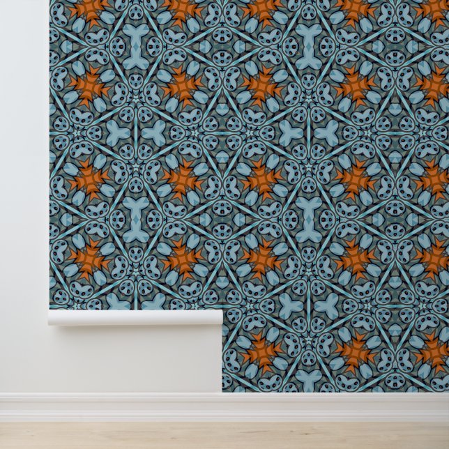 Kaleidoscopische Geometrie Behang (Applicatie)