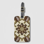 Kaleidoscopische groene schildpadden Bagagelabel (Voorkant (verticaal))