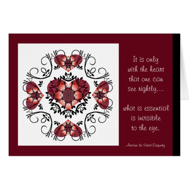 Kaleidoscopische hartkaart.4 (Voorkant Horizontaal)