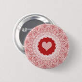 Kaleidoscopische lymfeklieren Valentijn Ronde Button 5,7 Cm (Voorkant /achterkant)