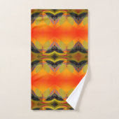 Kaleidoscopische Oranje  Bad Handdoek (Handdoek)