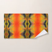 Kaleidoscopische Oranje  Bad Handdoek (Handdoek)