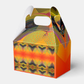 Kaleidoscopische Oranje  Bedankdoosjes (Achterkant)