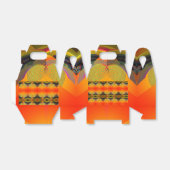 Kaleidoscopische Oranje  Bedankdoosjes (Uitgevouwen)