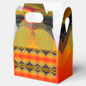Kaleidoscopische Oranje  Bedankdoosjes (Geopend)