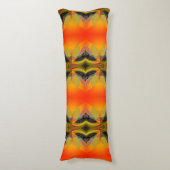 Kaleidoscopische Oranje  Lichaamskussen (Voorkant Verticaal)