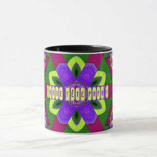 Kaleidoscopische schildering voor Vaderdag Mok