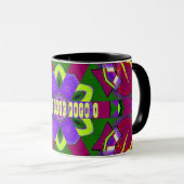 Kaleidoscopische schildering voor Vaderdag Mok (Voorkant rechts)